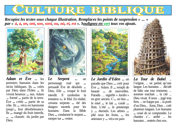 Culture biblique